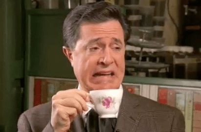 Stephen Colbert Hight Tea Etiquette