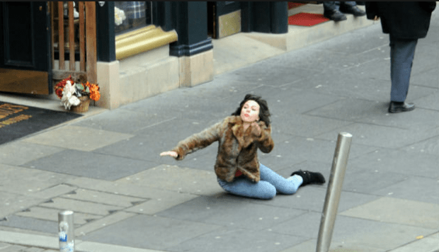 Scarlett Johansson falling meme